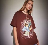 Floral & Butterfly Graphic Tee