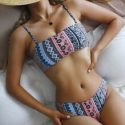 Floral & Paisley Print Bikini Swimsuit