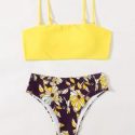 Flower Cami Bikini Swimsuit