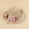 Flower Decor Straw Hat