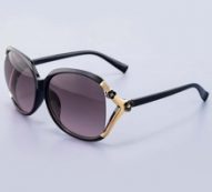 Flower Decor Tinted Lens Sunglasses