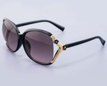 Flower Decor Tinted Lens Sunglasses