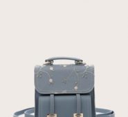 Flower Embroidered Backpack