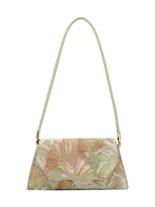 Flower Flap Shoulder Bag