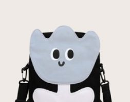 Flower Graphic Crossbody Bag