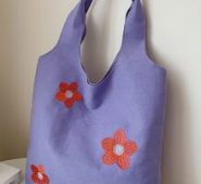 Flower Graphic Tote Bag