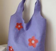 Flower Graphic Tote Bag