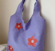 Flower Graphic Tote Bag