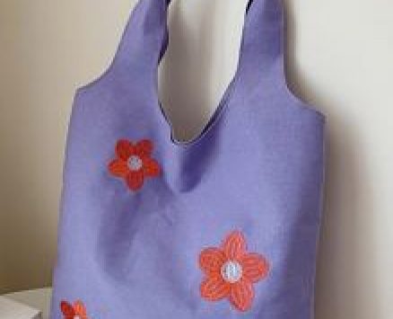 Flower Graphic Tote Bag