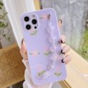 Flower Pattern Hand Strap Phone Case