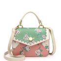 Flower Pattern Satchel Bag