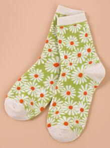 Flower Pattern Socks