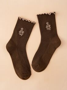 Flower Pattern Socks