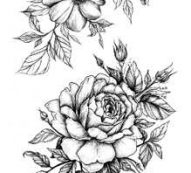Flower Pattern Tattoo Sticker