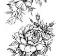 Flower Pattern Tattoo Sticker