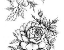 Flower Pattern Tattoo Sticker