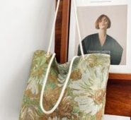 Flower Pattern Tote Bag