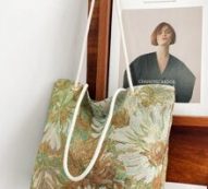Flower Pattern Tote Bag
