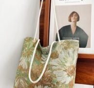 Flower Pattern Tote Bag