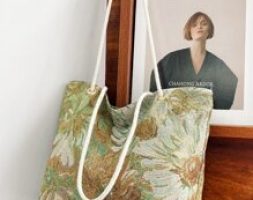 Flower Pattern Tote Bag
