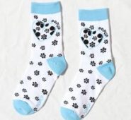 Flower Print Crew Socks