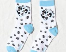 Flower Print Crew Socks