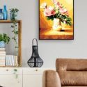 Flower Print DIY Diamond Unframed Painting