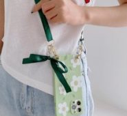Flower Print Lanyard iPhone Case