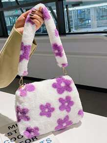 Flower Print Shoulder Bag