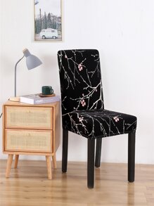 Flower Print Stretchy Chair Cover