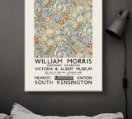 Flower Print Unframed Painting