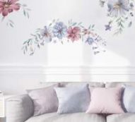Flower Print Wall Sticker