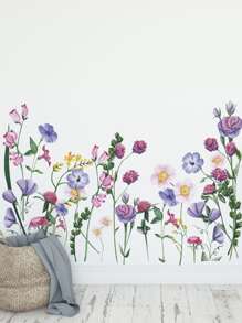 Flower Print Wall Sticker