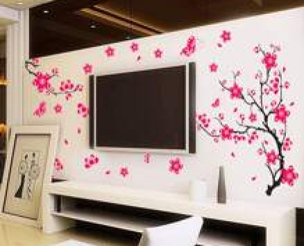 Flower Print Wall Sticker