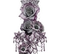 Flower & Heart Tattoo Sticker