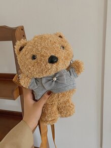 Fluffy Bear Crossbody Bag