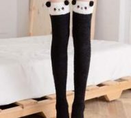Fluffy Cartoon Over The Knee Socks
