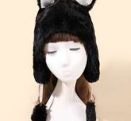Fluffy Ear Decor Hat