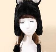 Fluffy Ear Decor Hat