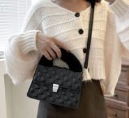 Fluffy Flap Satchel Bag