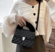 Fluffy Flap Satchel Bag