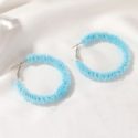 Fluffy Hoop Earrings