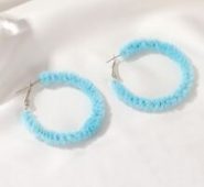 Fluffy Hoop Earrings