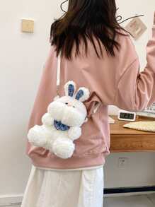 Fluffy Rabbit Crossbody Bag