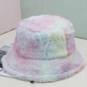 Fluffy Tie Dye Bucket Hat