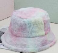 Fluffy Tie Dye Bucket Hat