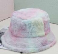 Fluffy Tie Dye Bucket Hat