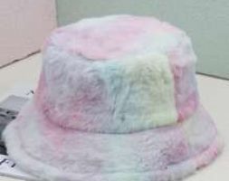 Fluffy Tie Dye Bucket Hat