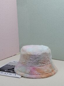 Fluffy Tie Dye Bucket Hat