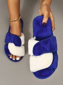 Fluffy Two Tone Slides